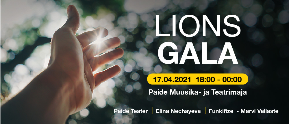 17.aprill on Lions Gala Paide Muusika ja Teatrimajas