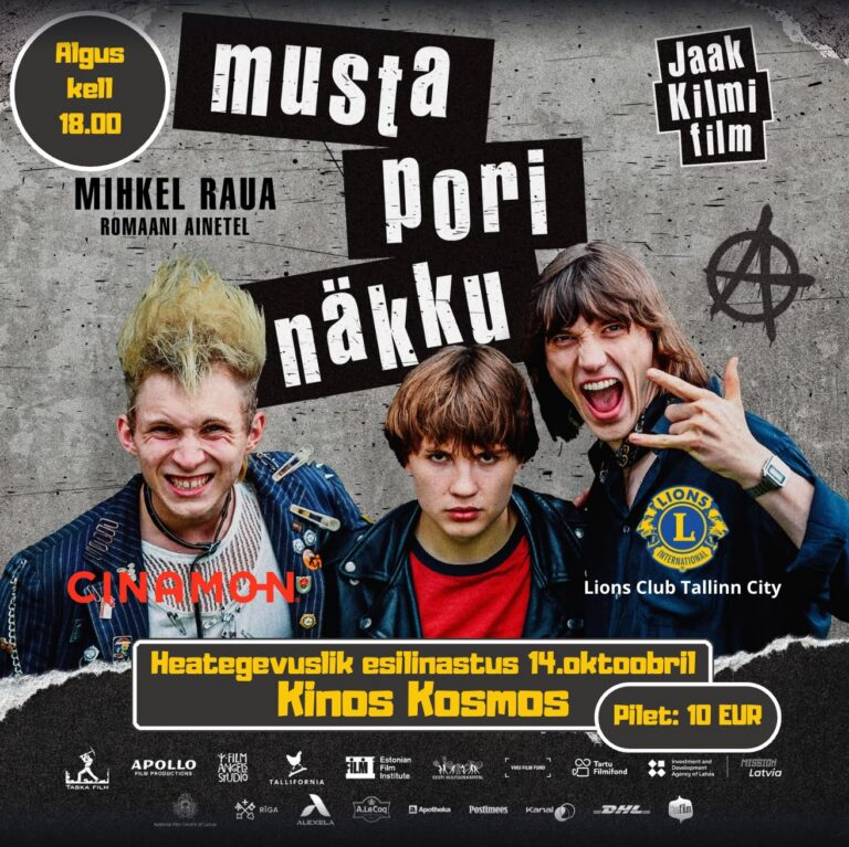 Lions Club Tallinn City kutsub filmi „Musta pori näkku“ heategevuslikule esilinastusele 14. oktoobril